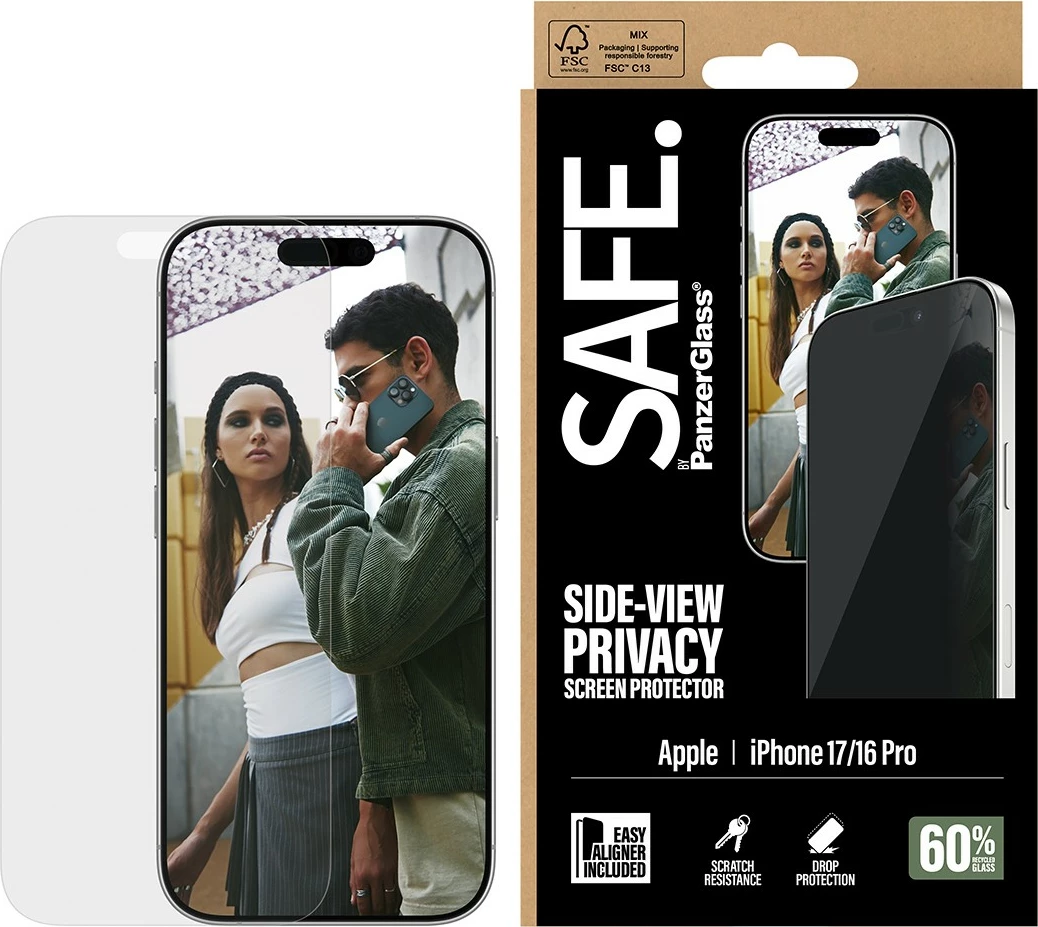 Zasebno zaščitno steklo PanzerGlass za iPhone 17/16 Pro/UWF