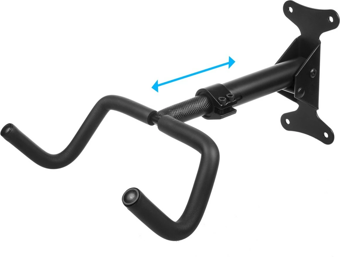 Stenski nosilec za kolo Maclean MC-431, jeklo, nosilnost 30 kg, črn