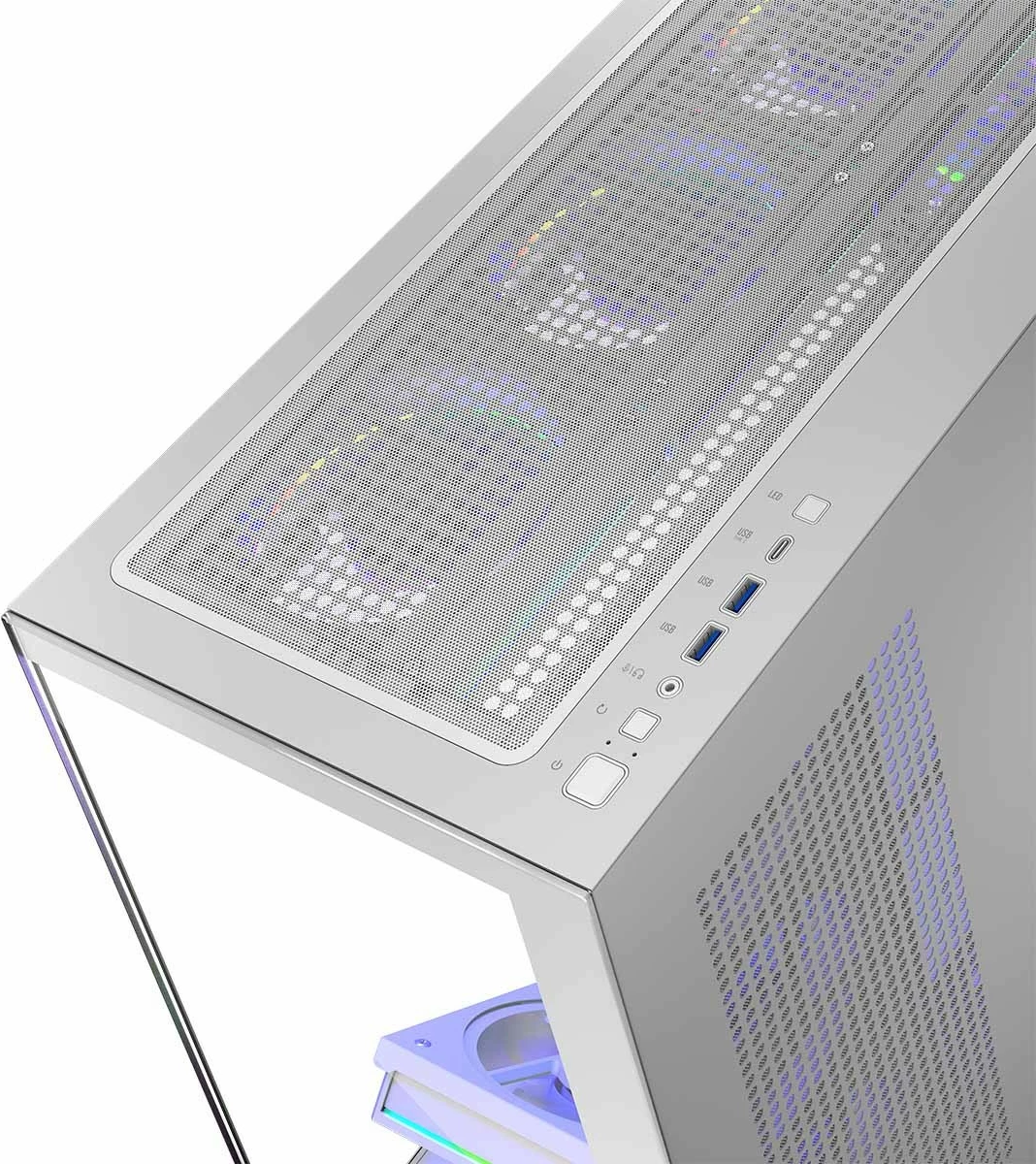 Računalniško ohišje, midi ohišje MODECOM Volcano Stellar 8F ARGB 20, belo