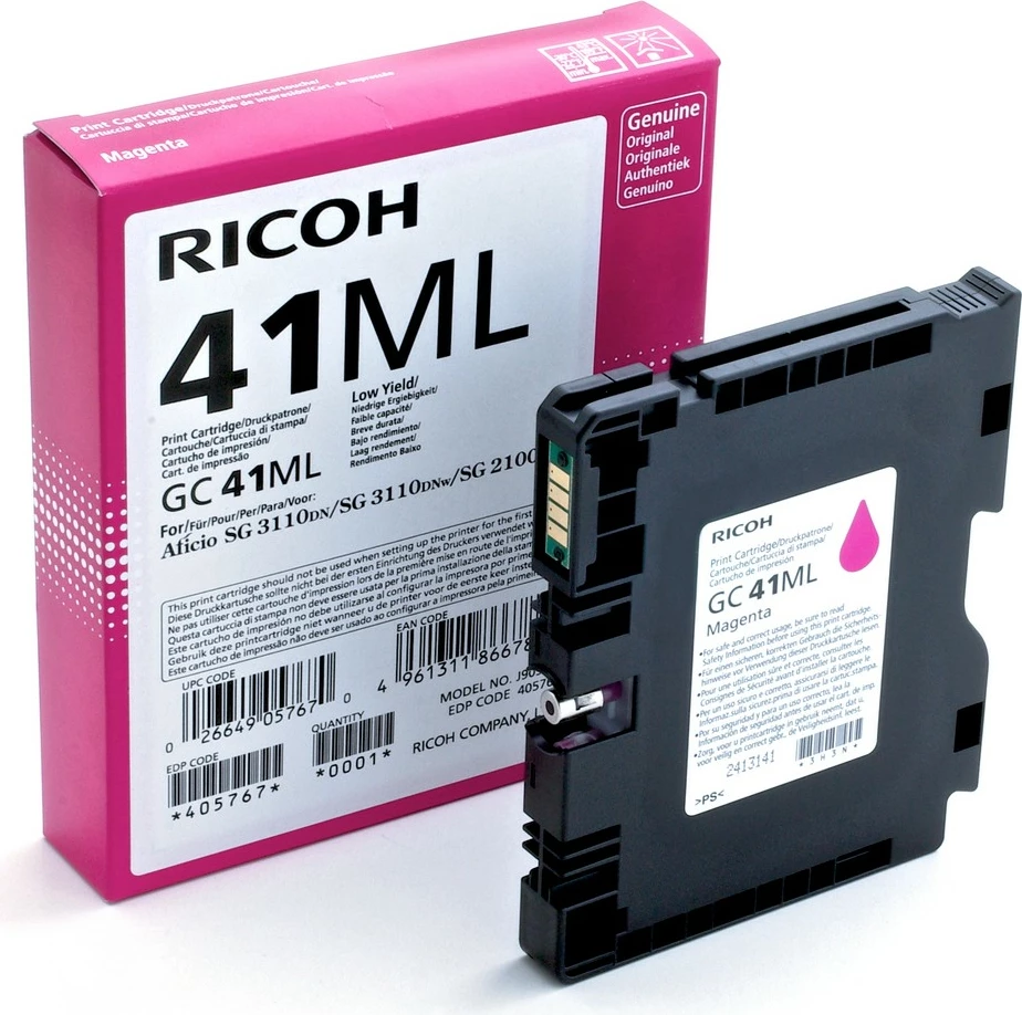 Toner Ricoh GC41ML, magenta
