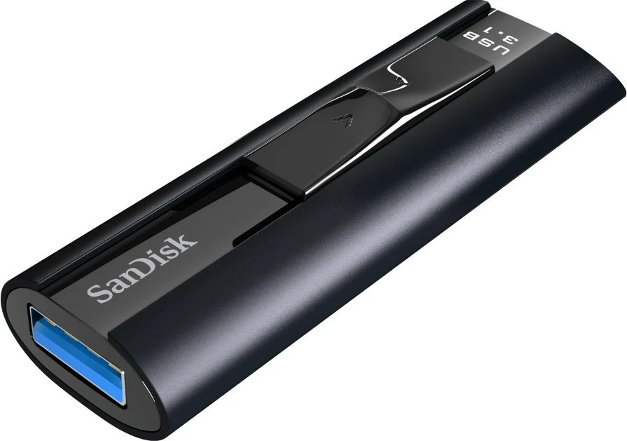 USB ključek SanDisk Extreme PRO CZ880, 256 GB, USB 3.1, črn