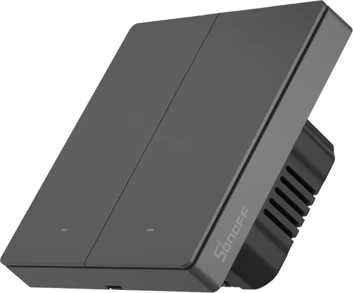 Pametno stikalo Sonoff M5 2C, 2 kanala, Wi-Fi, sivo