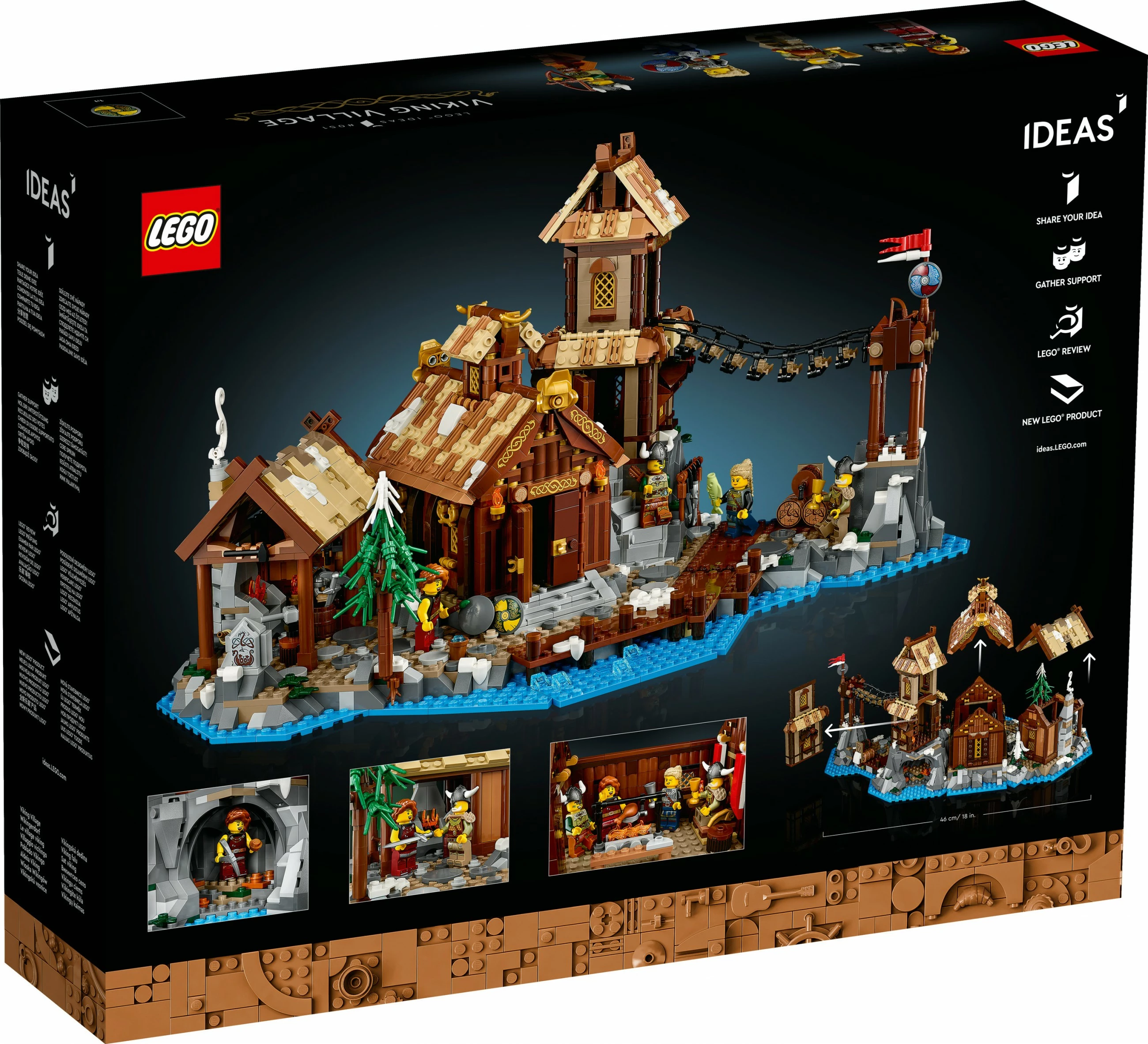 Gradbeni komplet LEGO Viking Village, 2103 kosov, večbarven
