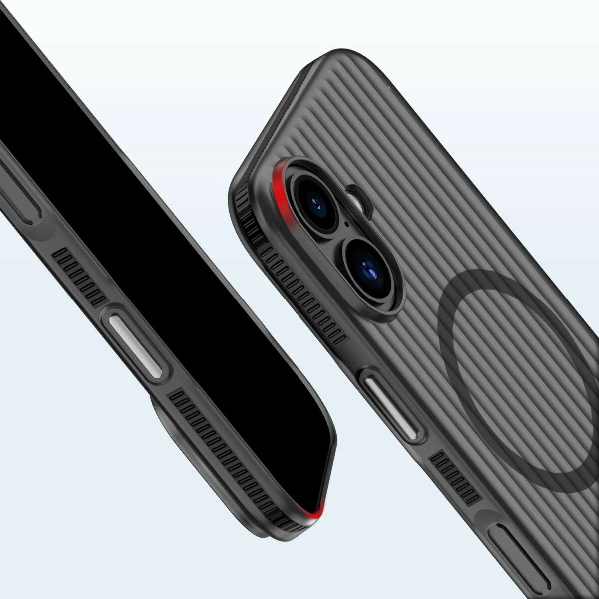 Ovitek za telefon MagSafe za iPhone 17, 4smarts Aero, črn