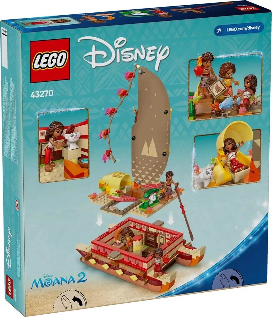 Kanoa za avanturo Moana, LEGO Disney 43270