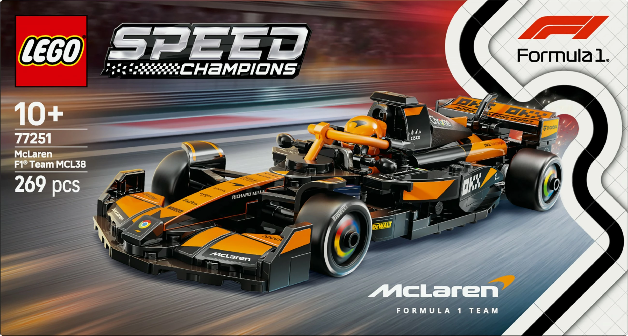 Set gradnje McLaren F1® Team MCL38, 269 kosov, večbarven
