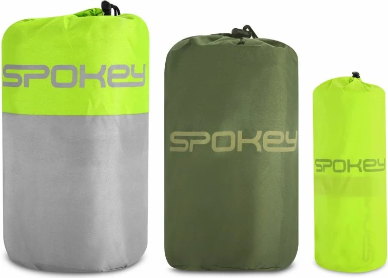 Napihljiva samonapihljiva podloga za spanje Spokey Air Mat, zelena in siva
