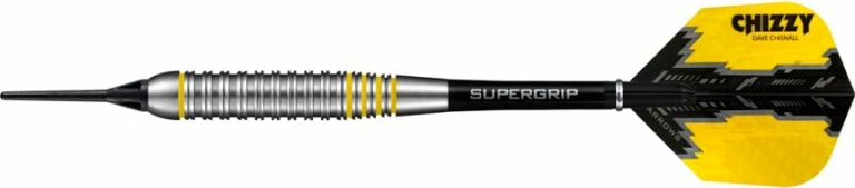 Darts (mehke konice) Harrows Chizzy Brass Softip, črno-rumene