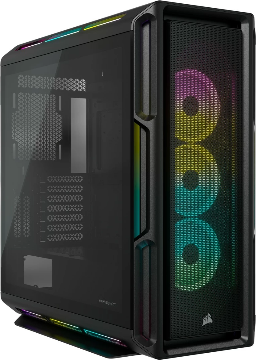 Midi tower z RGB osvetlitvijo Corsair iCUE 5000T, črn