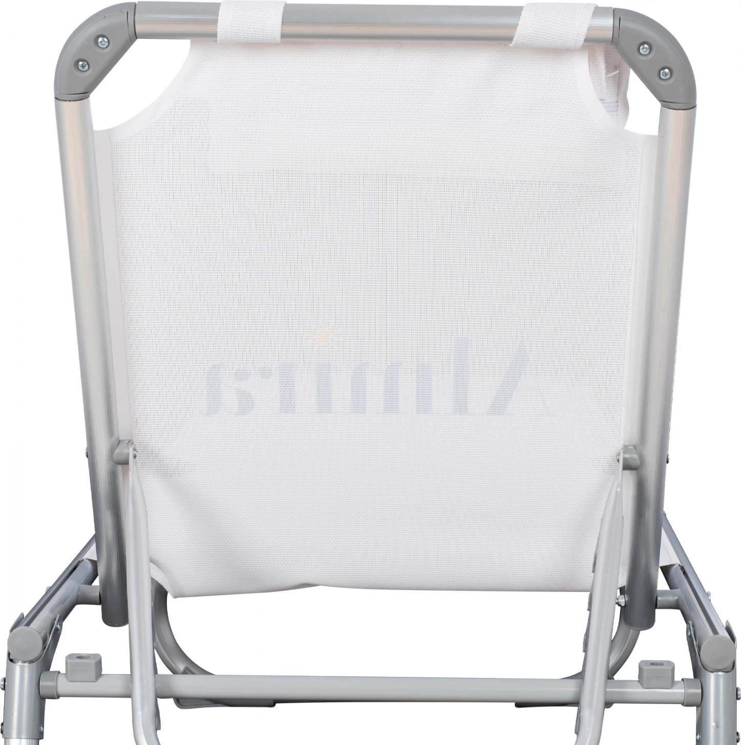 Ležalnik za plažo FH5054.03 težki tip bele barve aluminij 188x58x31-81 cm