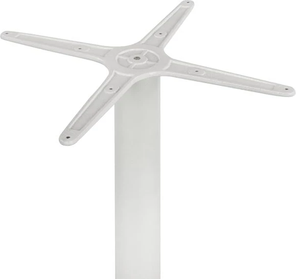 Aluminijasta osnova s 4 nogami 65x65x70 cm s križem 48x48 cm FH448.02 Bela