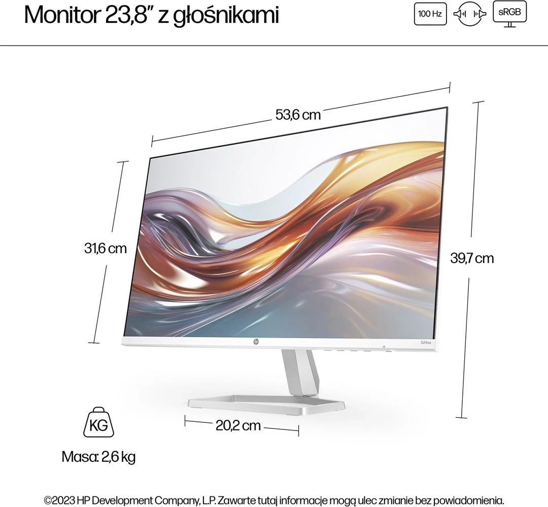 Monitor 23,8-palčni HP Series 5 524sa