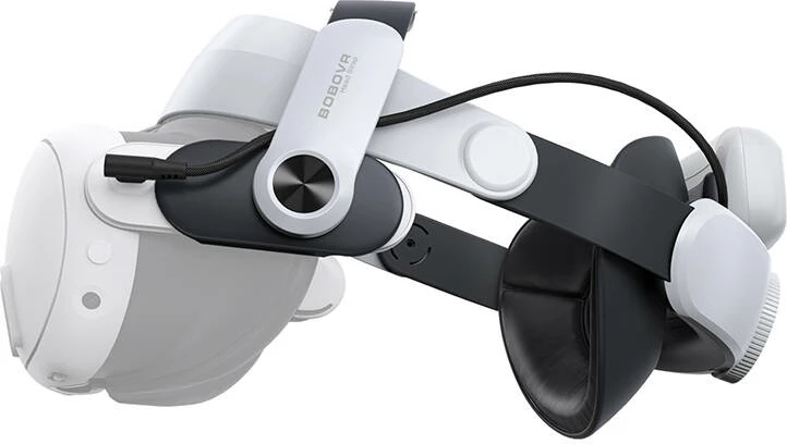 Trak za glavo z baterijo BoboVR M3 Pro za Oculus Quest 3 / Quest 3S, 5200 mAh, bel