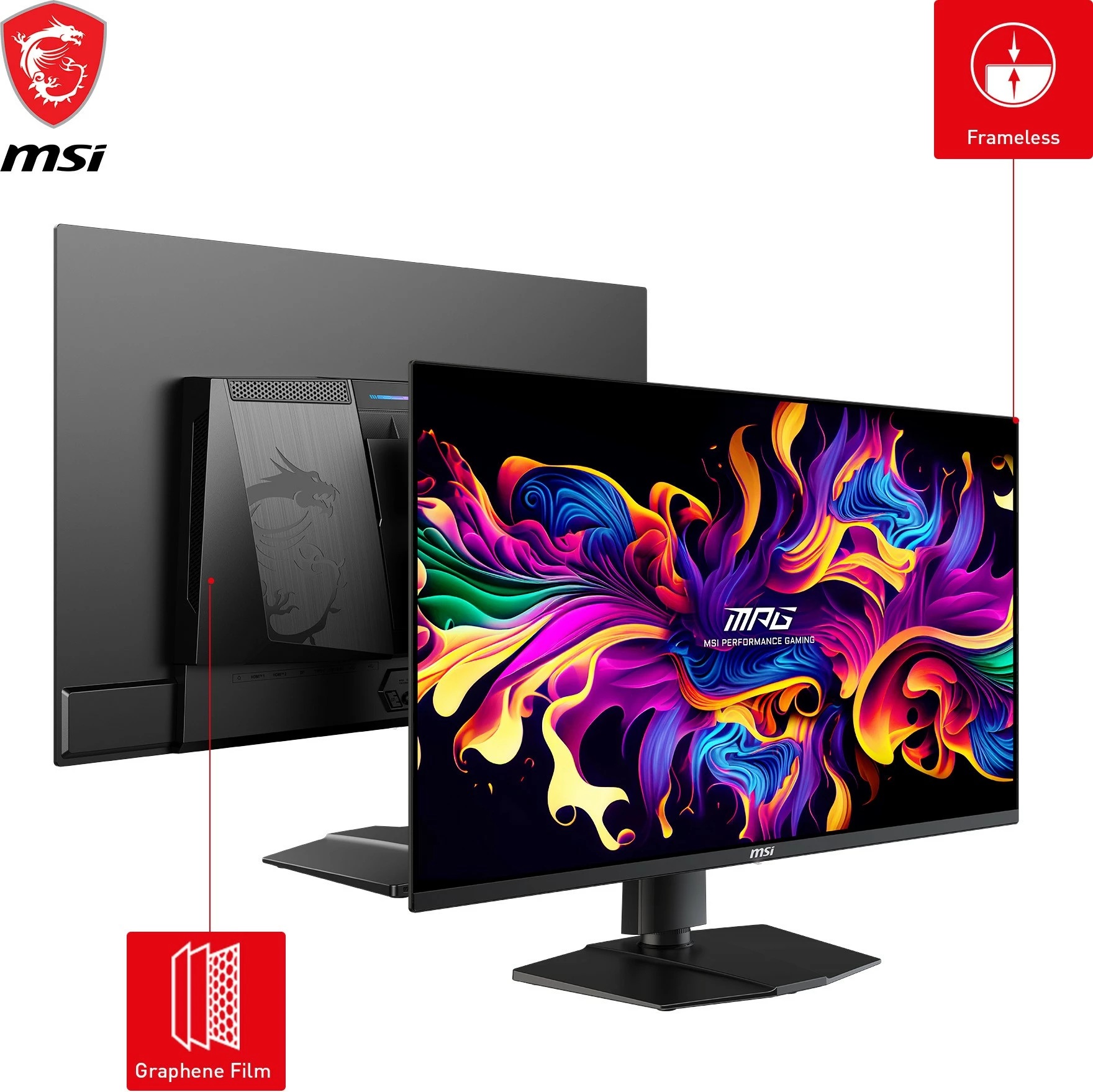 Monitor 31,5" QD-OLED, UltraHD/4K, 240 Hz, USB-C, črn — MSI MPG 321URXDE