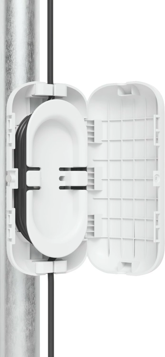 Kapsula za kable Ubiquiti UACC-FIBER-SR-KIT, za drog/steno, polikarbonat, bela