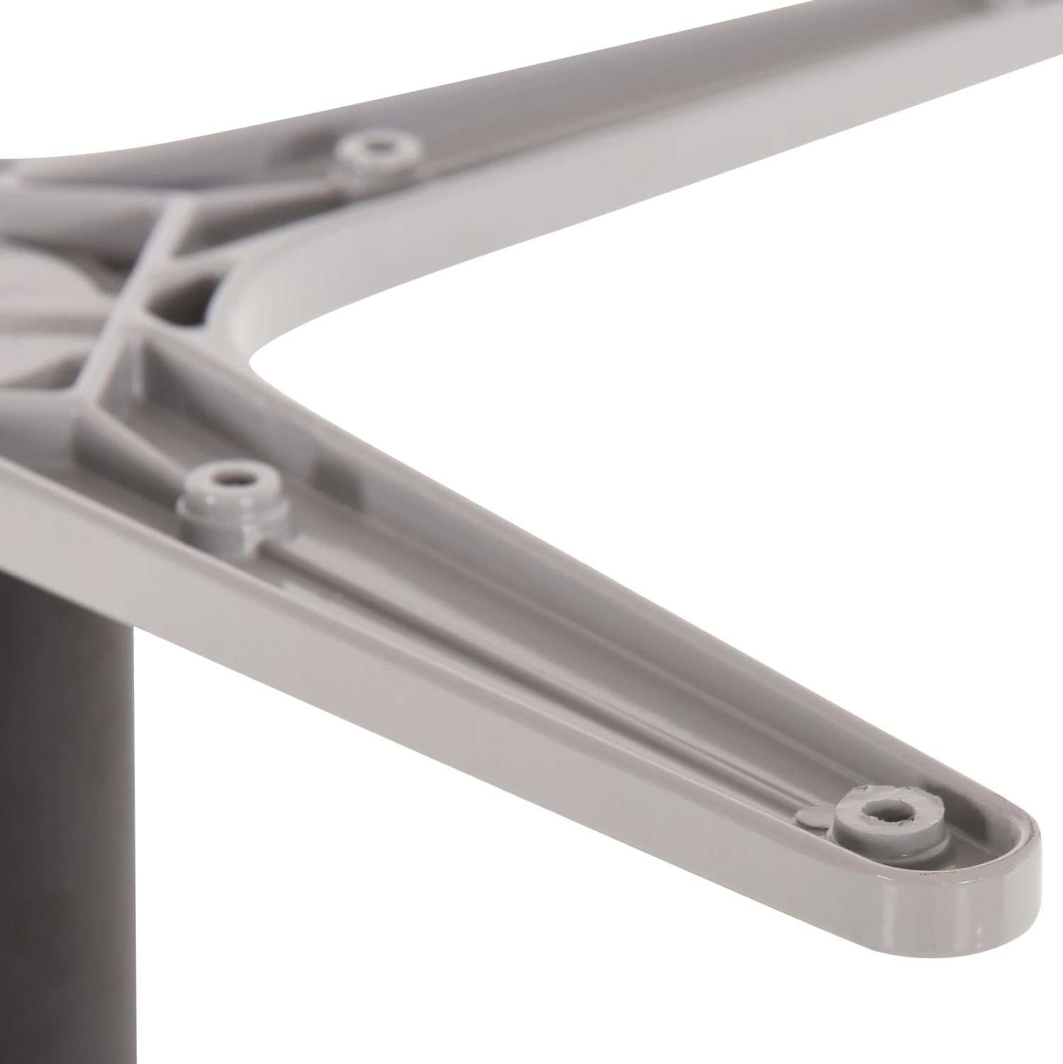 Okrogla aluminijasta osnova za mizo FH476.01 v mat črni barvi 48x48cm križ Φ45Χ73Hcm