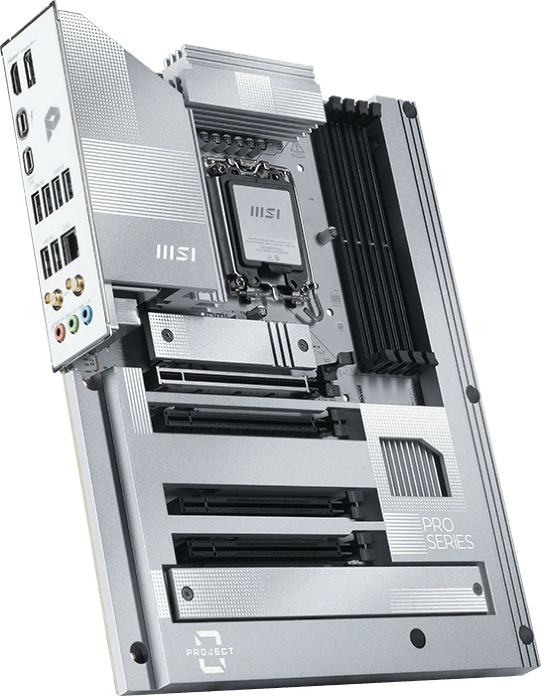 Matična plošča MSI PRO Z890-S WIFI PZ, Intel, LGA 1851, 256 GB, DDR5-SDRAM, srebrna/bela