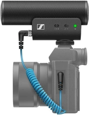 Kondenzatorski mikrofon Sennheiser MKE 400, superkardioiden, črn