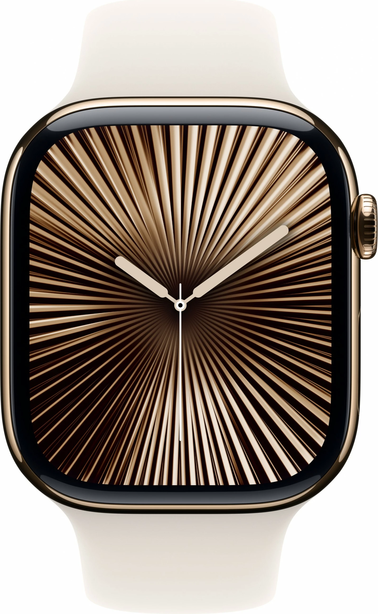 Pameten spremljevalnik, Apple Watch Series 10 GPS + Cellular 46mm, titanova ohišje zlata, športni pašček bež S/M