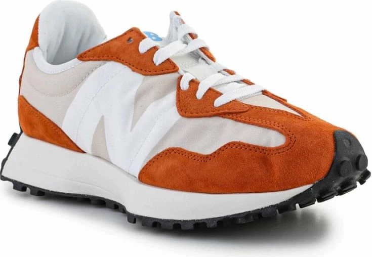 Atletke New Balance M U327LF, bele in oranžne