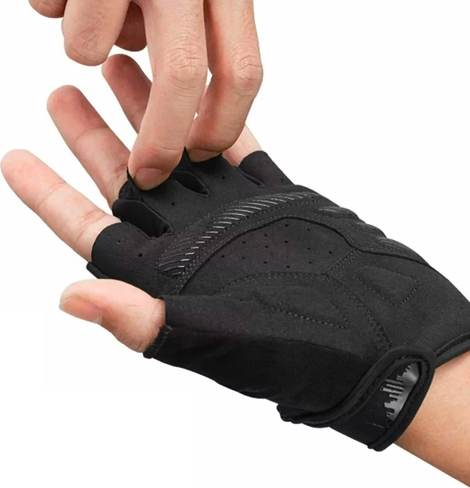 Kolesarske rokavice Rockbros S247, M, črne