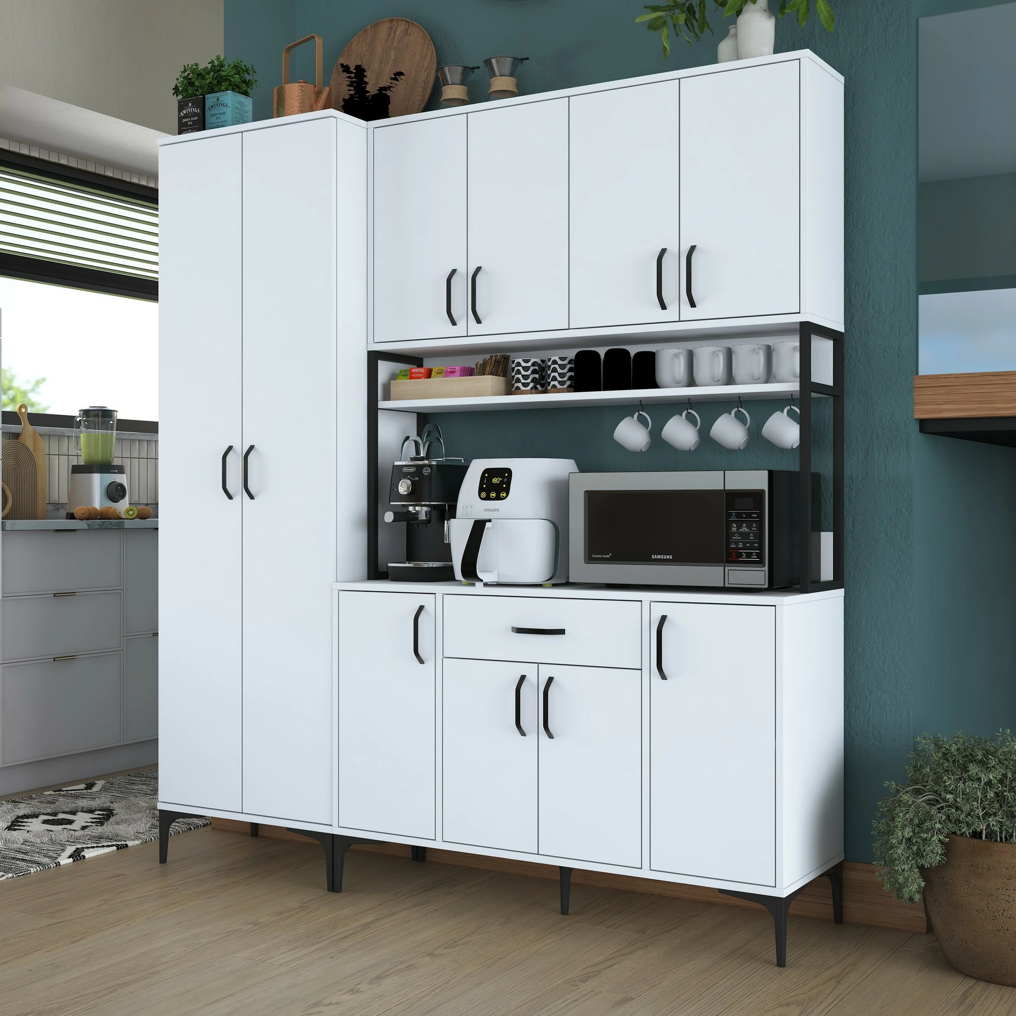 Multifunkcijski omarica Hanah Home JE133 - 3054, bela