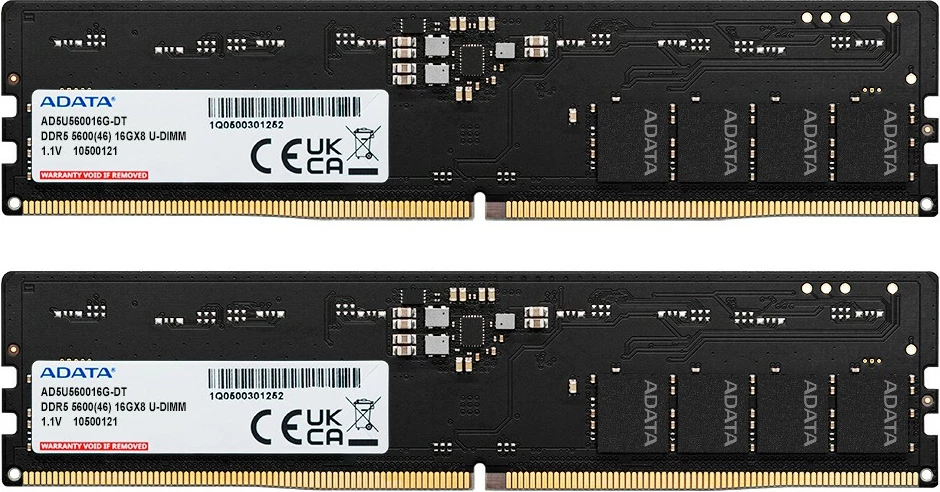 RAM pomnilnik 64GB (2x32GB) DDR5 5600MHz, črn ADATA Premier Tray