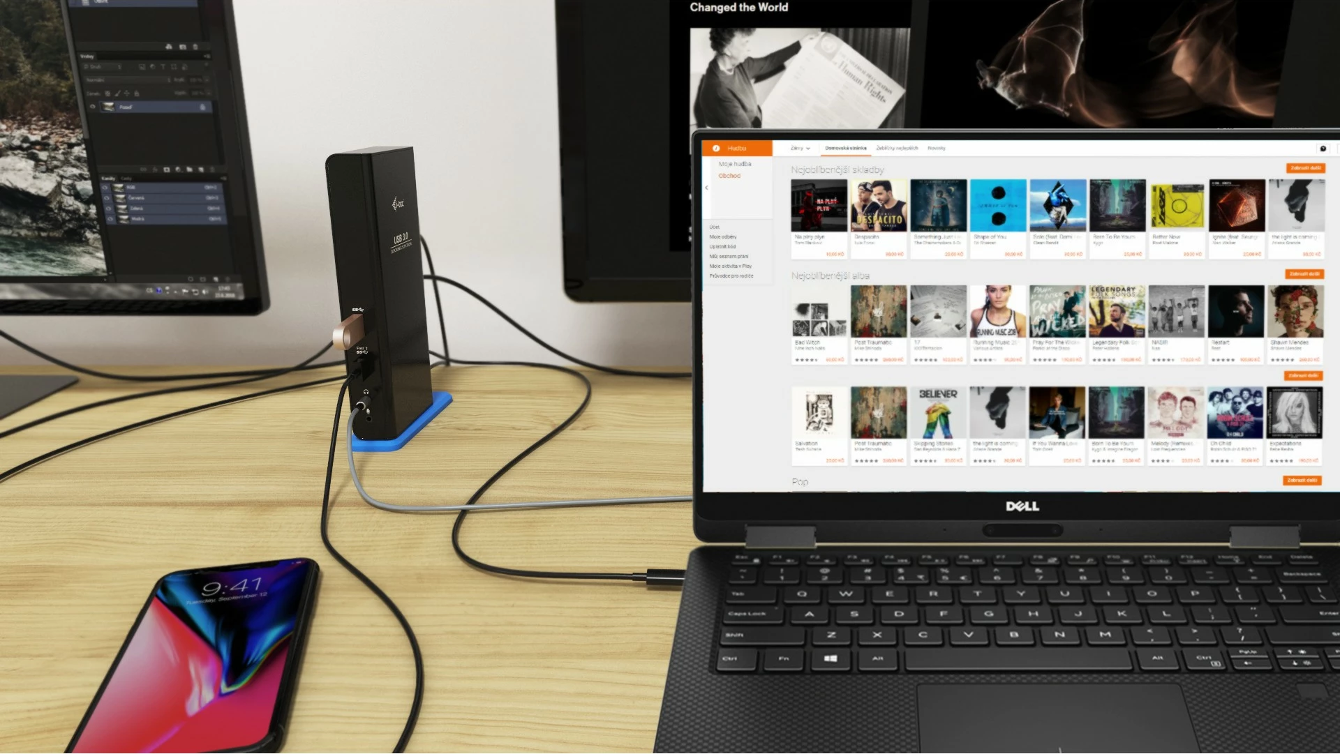 Docking postaja i-tec USB 3.0/USB-C Dual HDMI, Wired, USB 3.2 Gen 1, črna