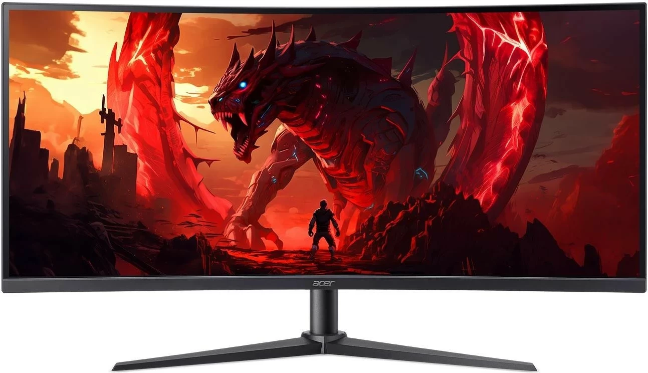 Gaming monitor 34" UWQHD, 200 Hz, FreeSync Premium, črn Acer Nitro XZ340CURX0bmiiphx
