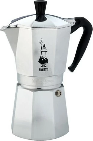 Kavni izračevalnik Moka Express 0,55 L, 9 skodelic, srebrno/črn, Bialetti