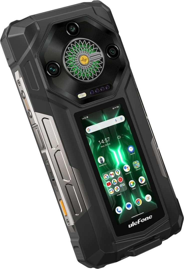 Pametni telefon odporen Ulefone Armor 33 Pro 5G, 16/512GB, črn