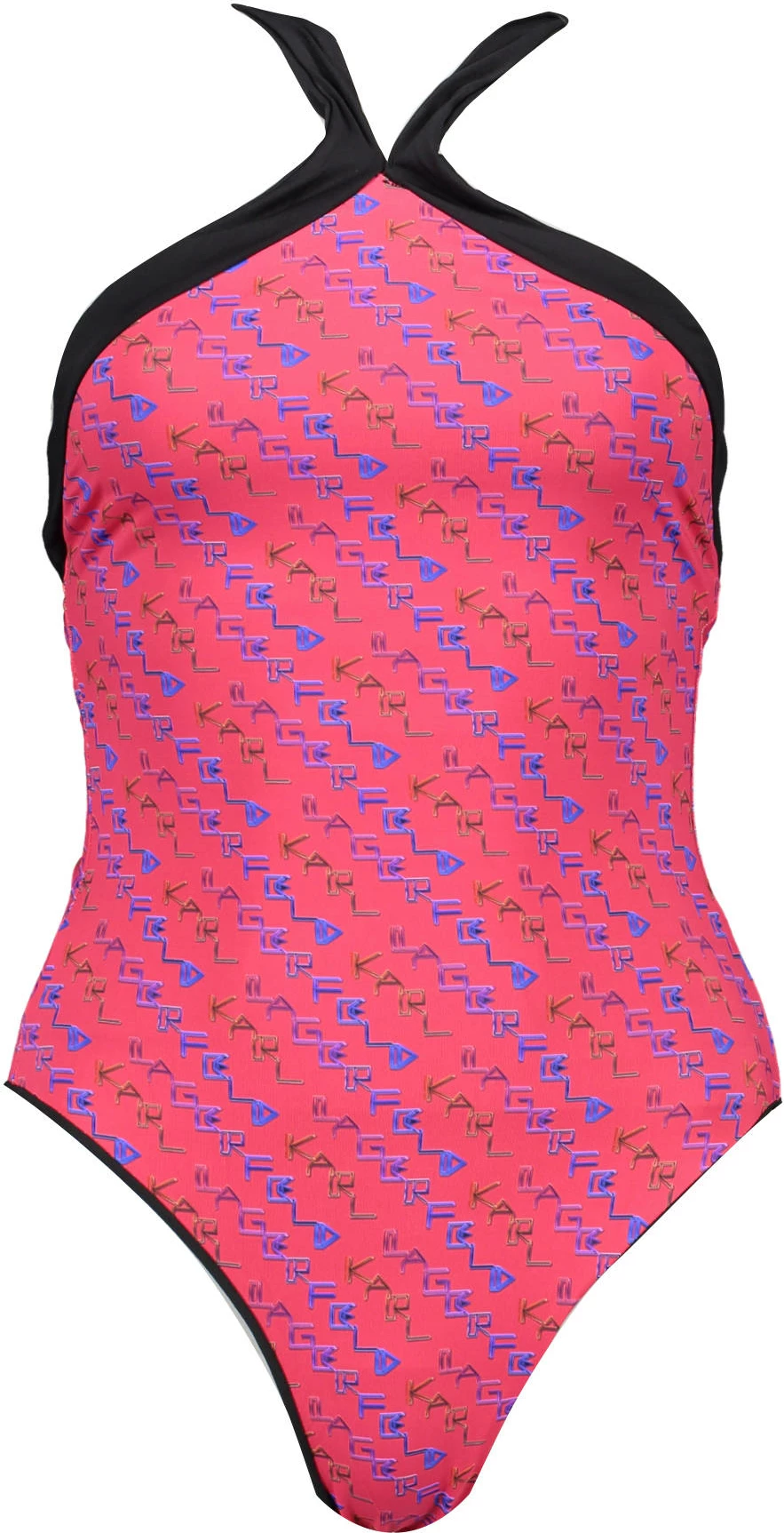 Enodelne kopalke Karl Lagerfeld Beachwear, ženske, rdeče