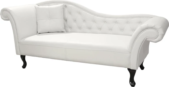 Reel tipa chesterfield Niovi FH3007.02 bela levi ročaj 190x61x84cm