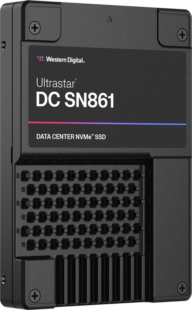 Profesionalen SSD Ultrastar DC SN861 Western Digital 1,6TB, U.2 PCIe 5.0 x4, črn