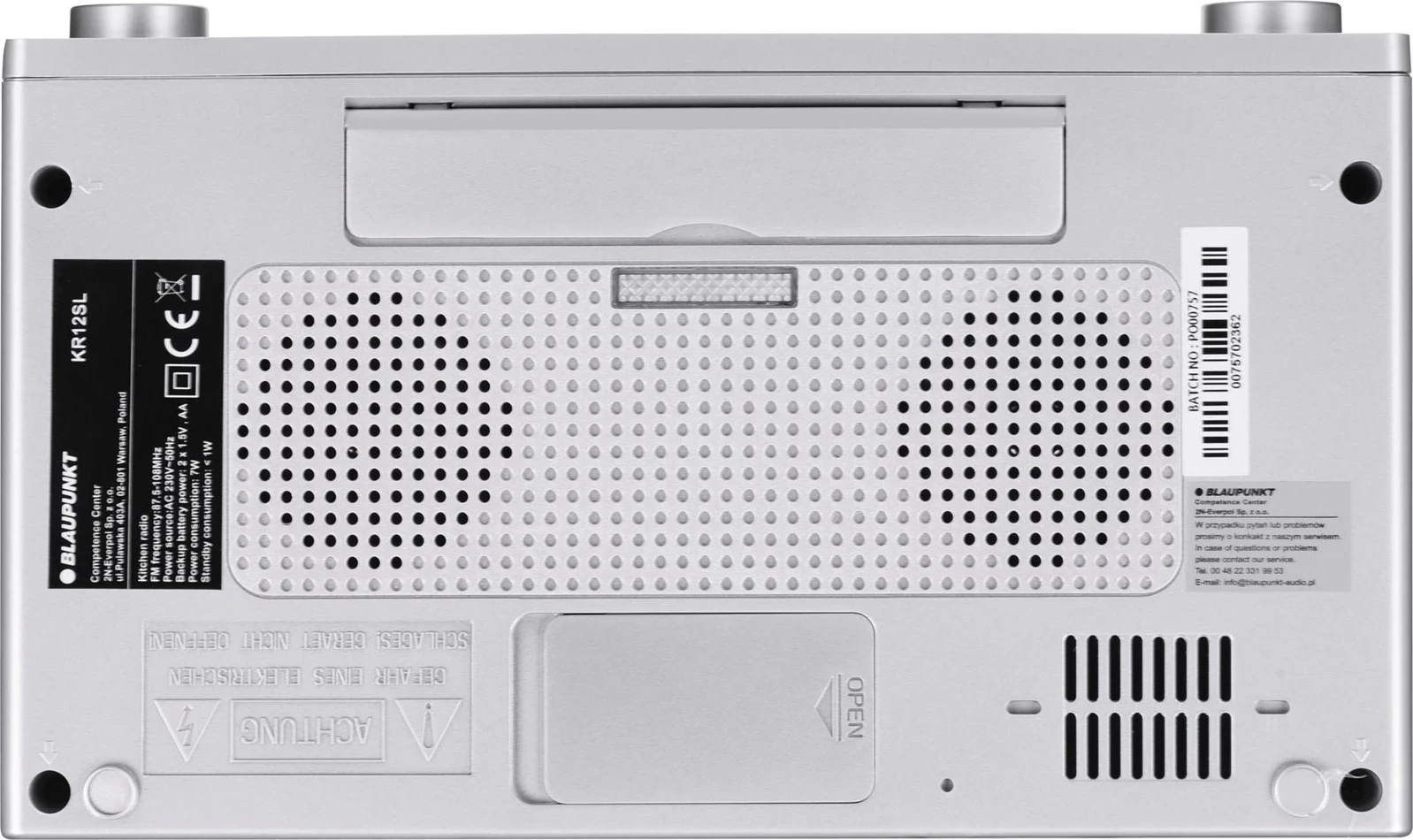 Digitalni radio Blaupunkt KR12SL, srebrn