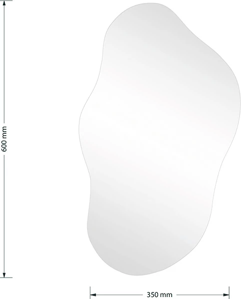 Nepravilno ogledalo Irregular 2, 35 x 1 x 60 cm