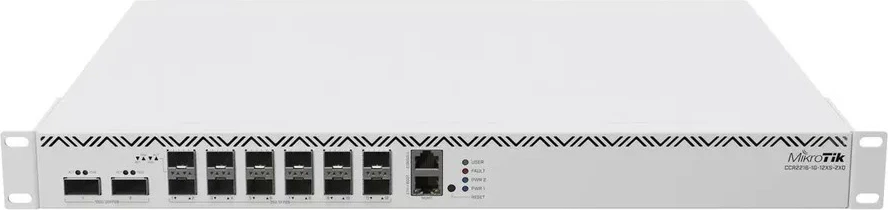Usmerjevalnik MikroTik CCR2216-1G-12XS-2XQ, 16 jeder, 16 GB RAM, 12x SFP28, 2x QSFP28, srebrn