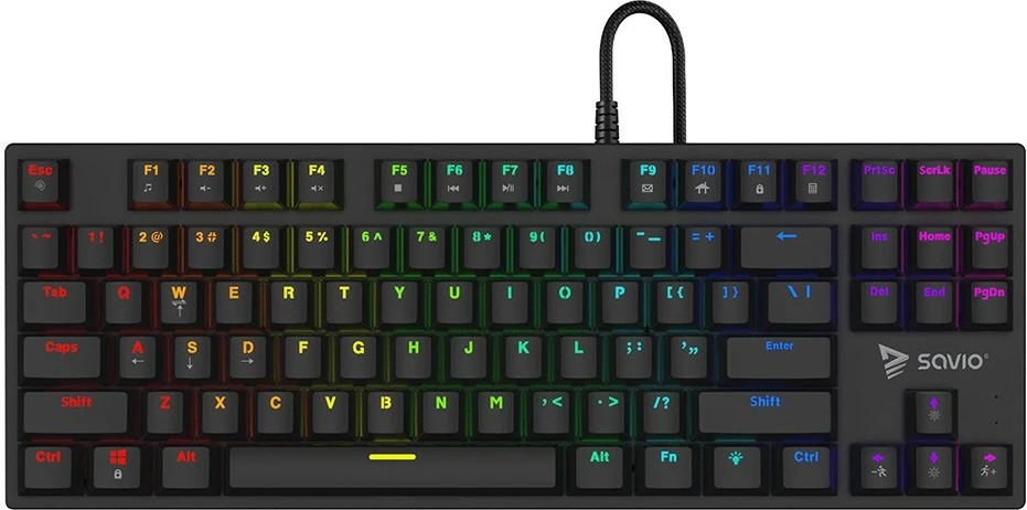 Mehanska tipkovnica za igre Tempest x2 RGB SAVIO, Outemu BLUE