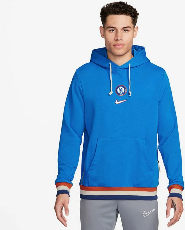 Pulover Chelsea FC za moške, Nike, moder