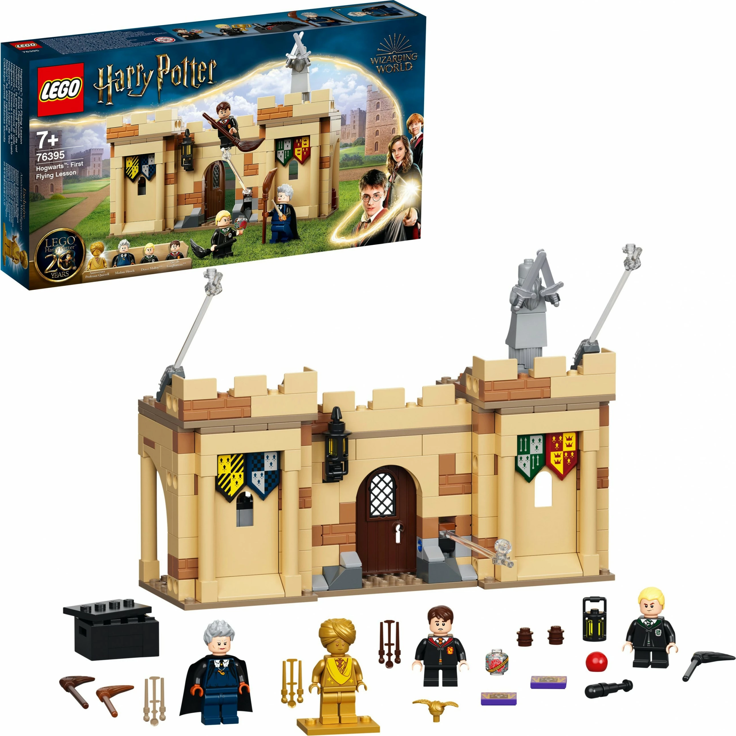 Set za sestavljanje - Prvi letalski pouk, LEGO Harry Potter Hogwarts™, 7+, 264 delov, večbarven