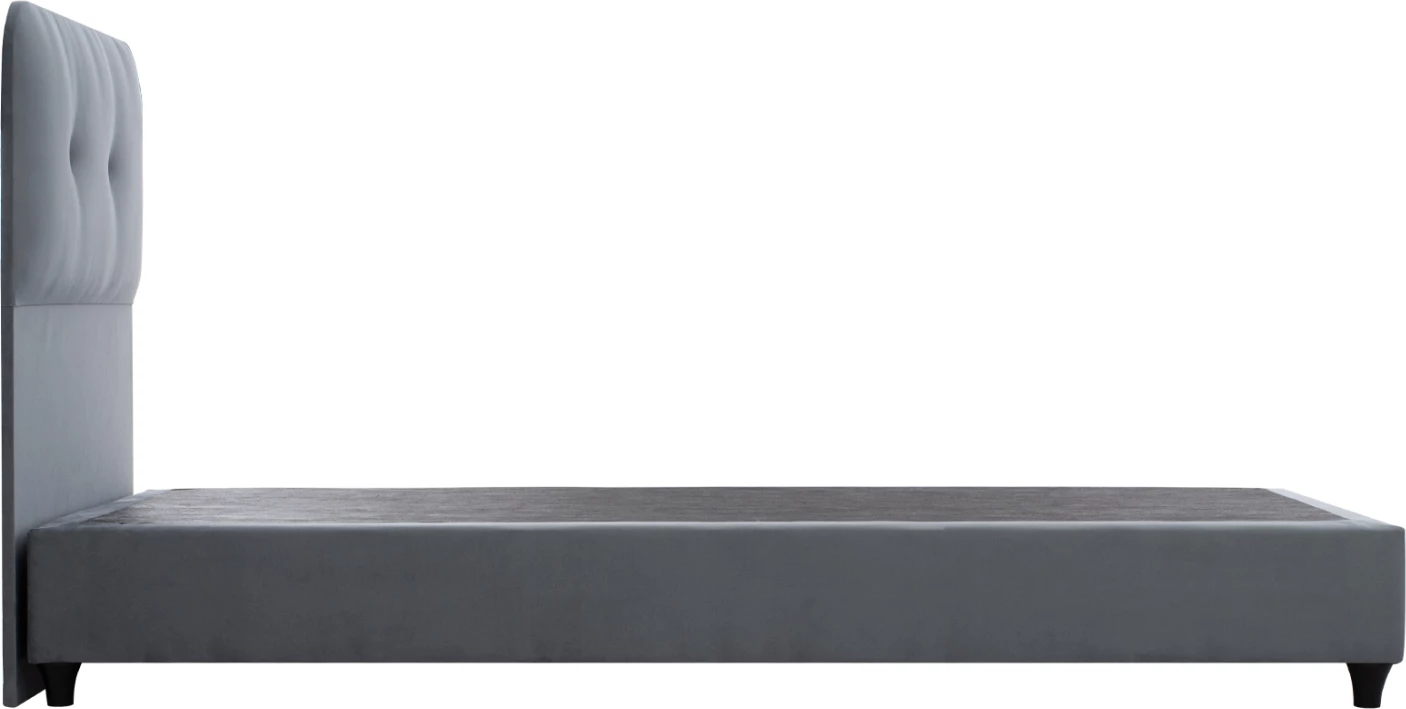 Postelja DOLORES FH649.10 siva žamet 90x200 cm