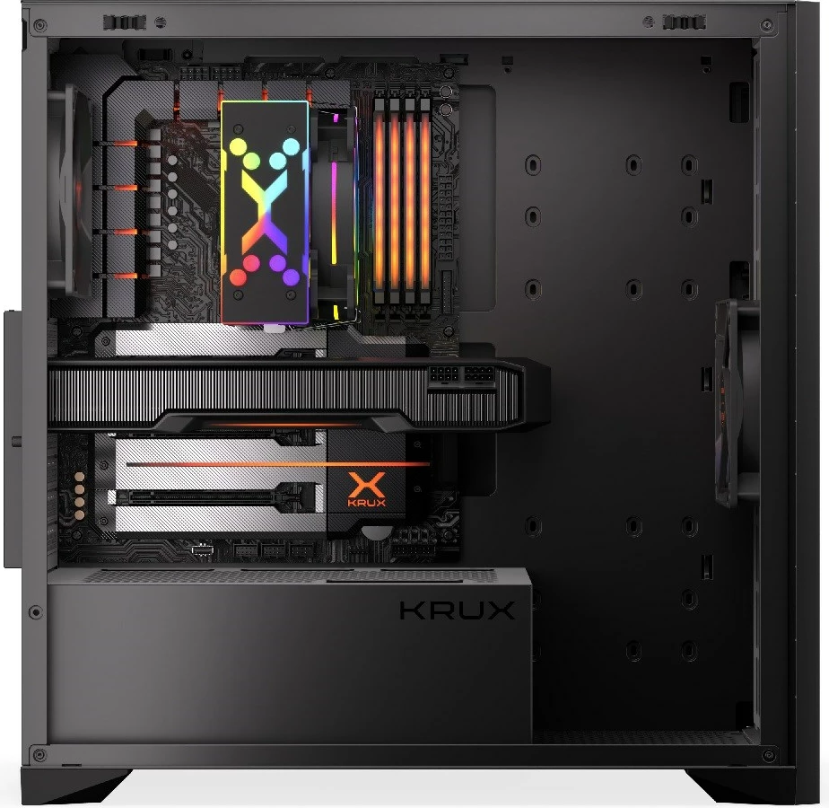 Računalniško ohišje KRUX Palum KRXD008, črno