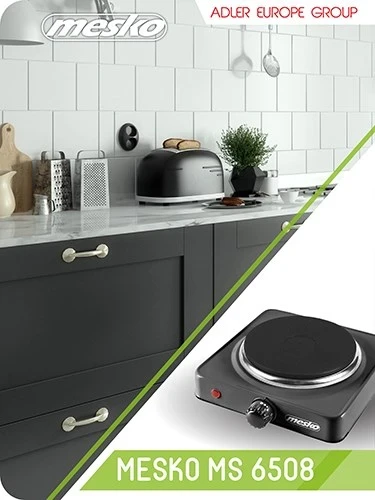 Električna plošča za kuhanje Adler MS 6508, črna