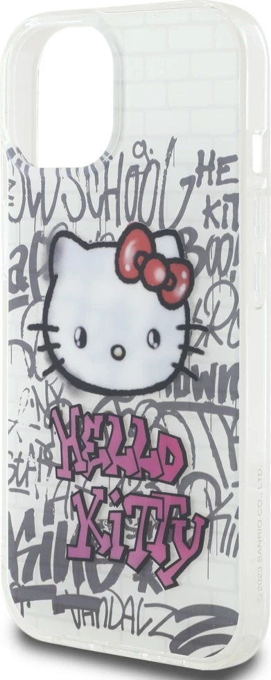 Ovitek za telefon IML 'Kitty On Bricks' (Hello Kitty) za iPhone 15, bel