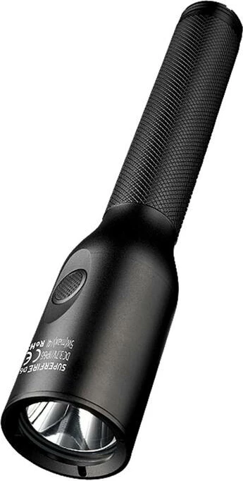 Ročna svetilka, 220 lm, aluminij, črna - Superfire D6