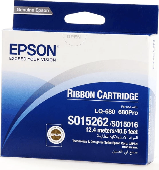 Trak za tiskalnik, Epson S015262 / C13S015262, 12,4 m, črn