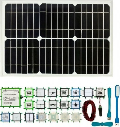 Solarni komplet ALLNET 133574, črn