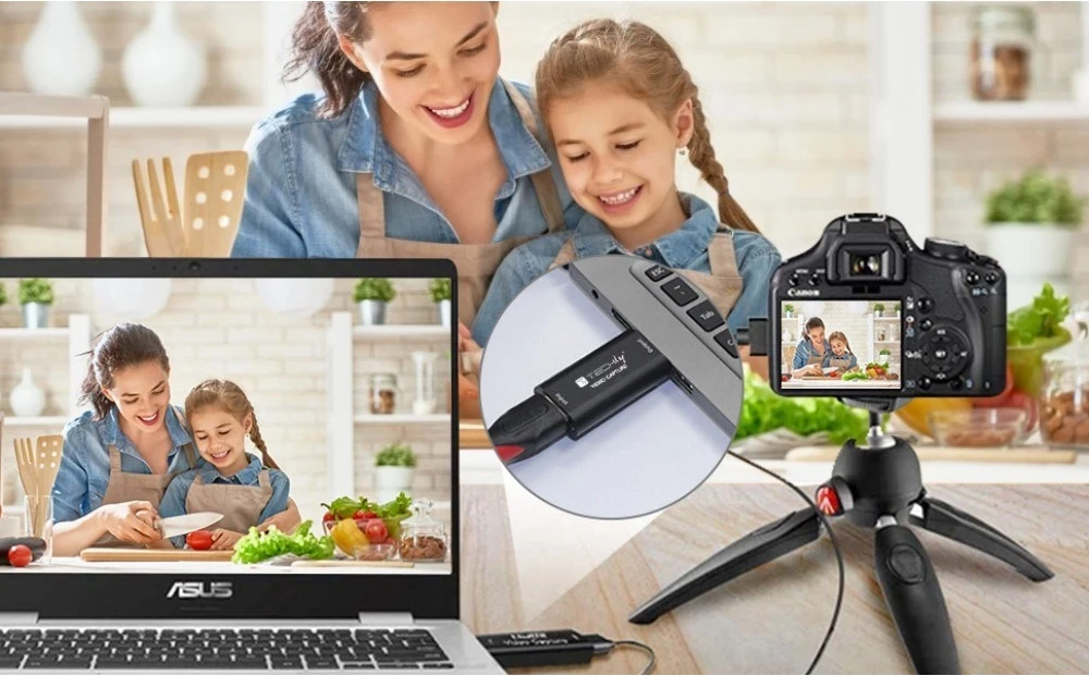 Video konverter Techly I-USB-VIDEO-1080TY, 1920 x 1080 slikovnih pik, črn