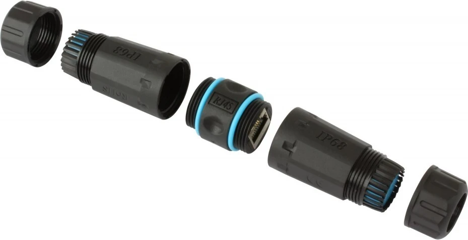 Podaljšek za zunanjo uporabo Techly, črn