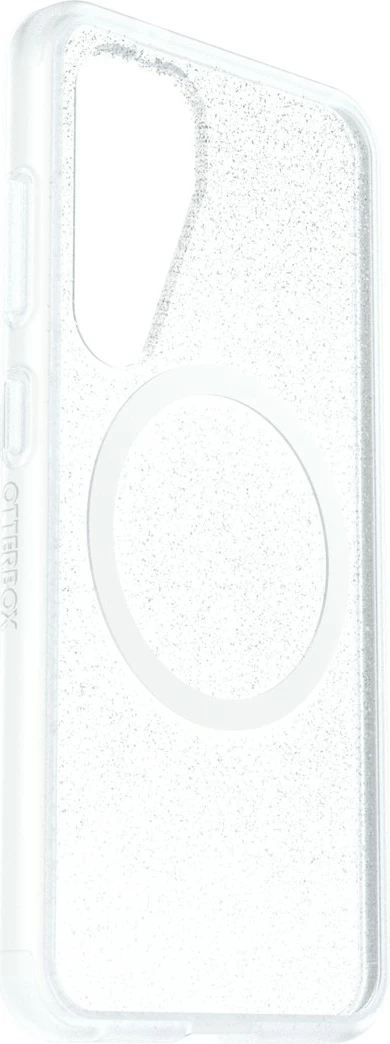 Tanek magnetni ovitek za Galaxy S25, Samsung Otterbox React, črn/prosojen